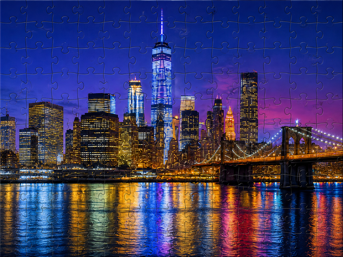 City lights 100 piece jigsaw puzzle