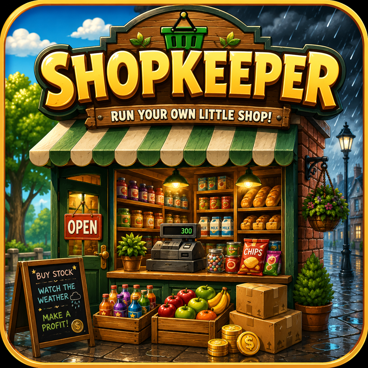 Virtual Shopkeeper Game